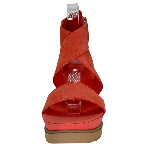 UGG Ileana Pink Suede Leather Womens Platform Sandals Size 10M - Picture 6 of 13